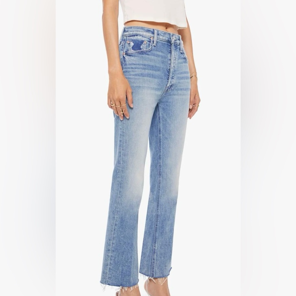 MOTHER ”The Tripper Flood Fray”jeans in “Left In The Dust” ✨NWT✨ size 27